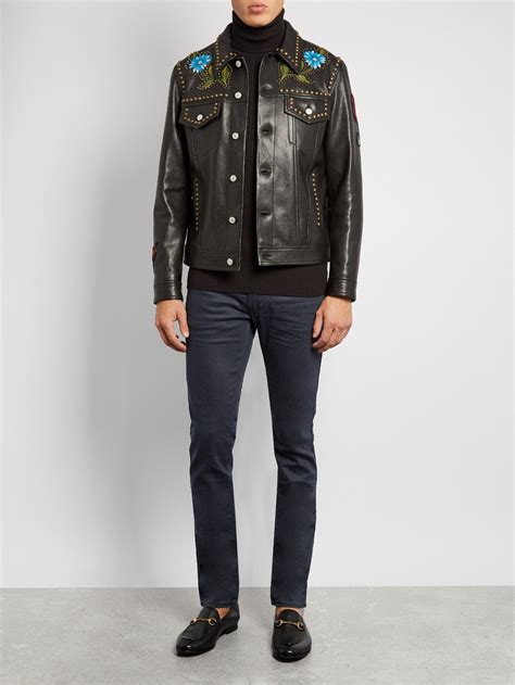 gucci studded jacket|Gucci jacket price.